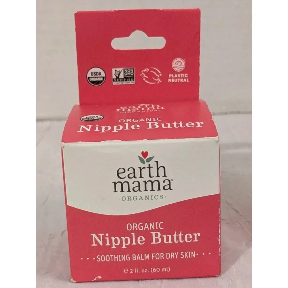 Earth Mama Organic Nipple Butter Breastfeeding Soothing Balm Expires 05/26 New